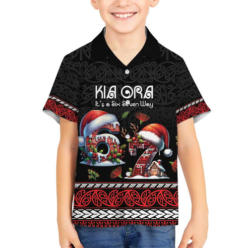 Aotearoa Six Seven Personalized Kid Hawaiian Shirt New Zealand Funny Christmas - Aussie Hoodie