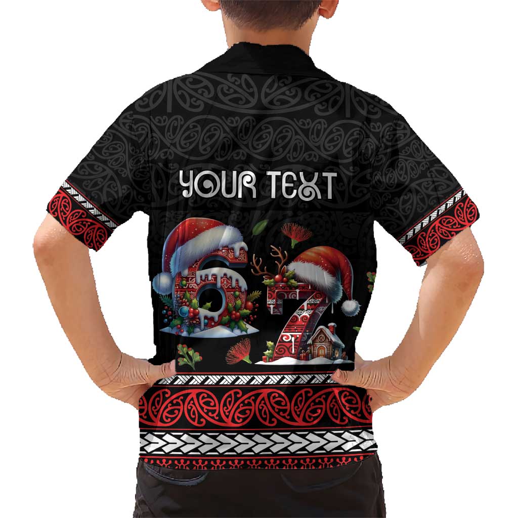 Aotearoa Six Seven Personalized Kid Hawaiian Shirt New Zealand Funny Christmas - Aussie Hoodie