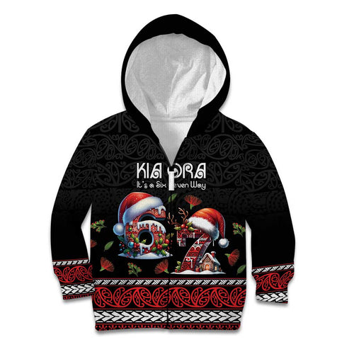 Aotearoa Six Seven Personalized Kid Hoodie New Zealand Funny Christmas - Aussie Hoodie