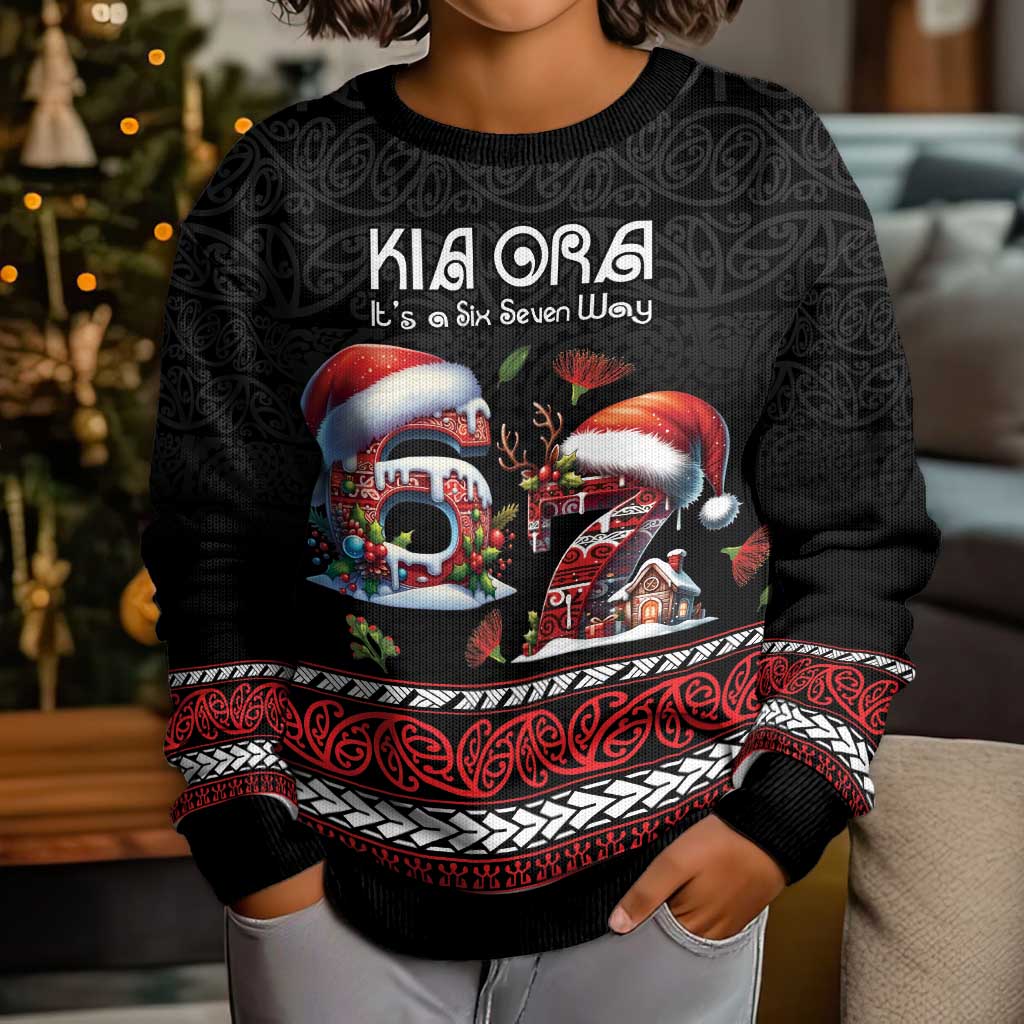 Aotearoa Six Seven Personalized Kid Ugly Christmas Sweater New Zealand Funny Christmas - Aussie Hoodie