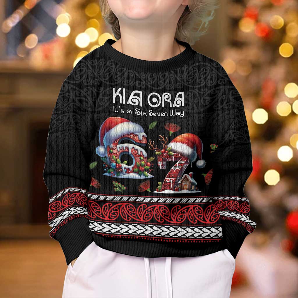 Aotearoa Six Seven Personalized Kid Ugly Christmas Sweater New Zealand Funny Christmas - Aussie Hoodie