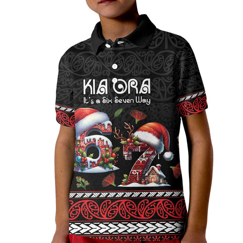 Aotearoa Six Seven Personalized Kid Polo Shirt New Zealand Funny Christmas - Aussie Hoodie