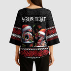 Aotearoa Six Seven Personalized Kimono Sleeve Blouse New Zealand Funny Christmas - Aussie Hoodie