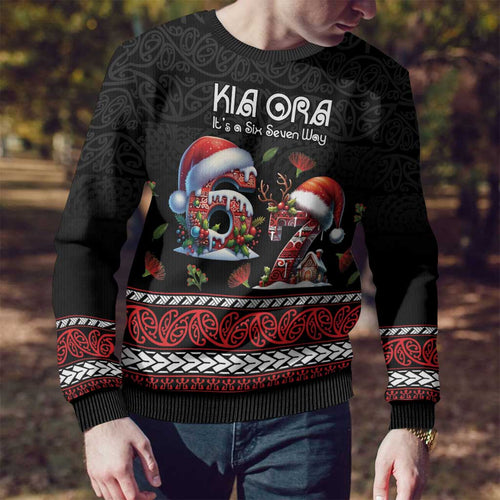 Aotearoa Six Seven Personalized Ugly Christmas Sweater New Zealand Funny Christmas - Aussie Hoodie