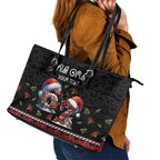 Aotearoa Six Seven Personalized Leather Tote Bag New Zealand Funny Christmas - Aussie Hoodie