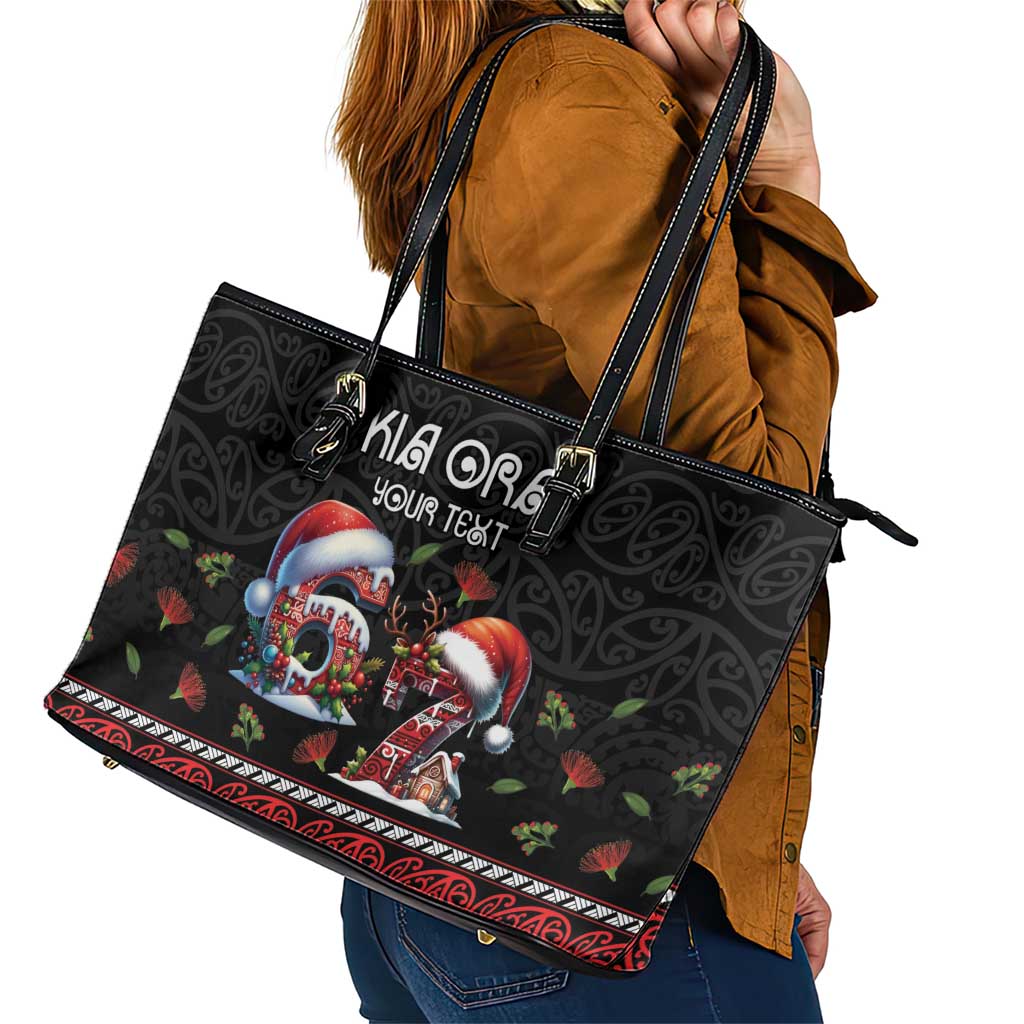 Aotearoa Six Seven Personalized Leather Tote Bag New Zealand Funny Christmas - Aussie Hoodie