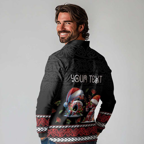 Aotearoa Six Seven Personalized Long Sleeve Polo Shirt New Zealand Funny Christmas - Aussie Hoodie