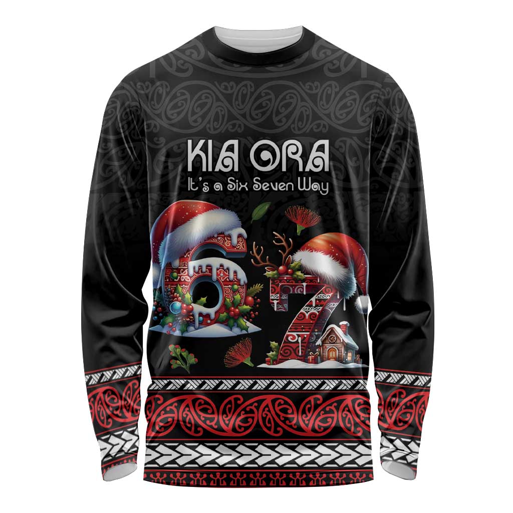Aotearoa Six Seven Personalized Long Sleeve Shirt New Zealand Funny Christmas - Aussie Hoodie