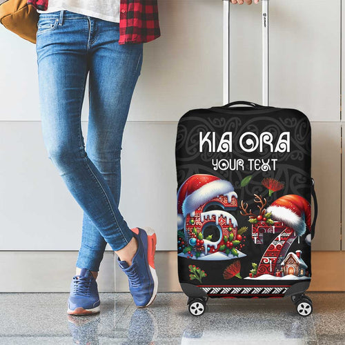 Aotearoa Six Seven Personalized Luggage Cover New Zealand Funny Christmas - Aussie Hoodie