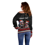 Aotearoa Six Seven Personalized Off Shoulder Sweater New Zealand Funny Christmas - Aussie Hoodie