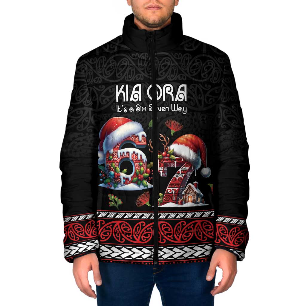 Aotearoa Six Seven Personalized Padded Jacket New Zealand Funny Christmas - Aussie Hoodie