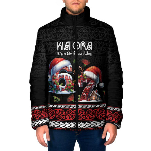 Aotearoa Six Seven Personalized Padded Jacket New Zealand Funny Christmas - Aussie Hoodie