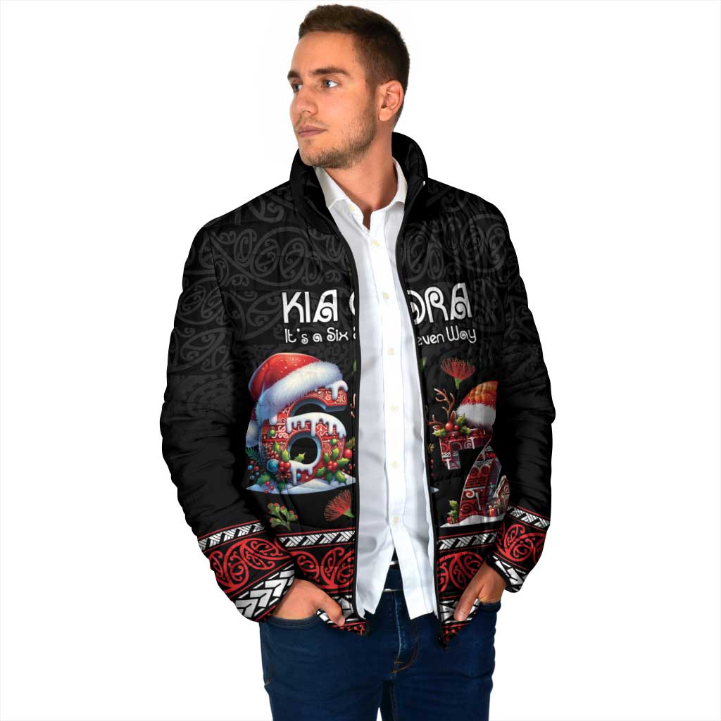 Aotearoa Six Seven Personalized Padded Jacket New Zealand Funny Christmas - Aussie Hoodie