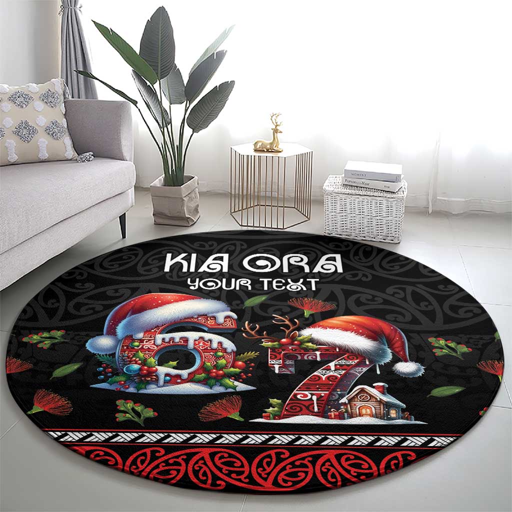 Aotearoa Six Seven Personalized Round Carpet New Zealand Funny Christmas - Aussie Hoodie