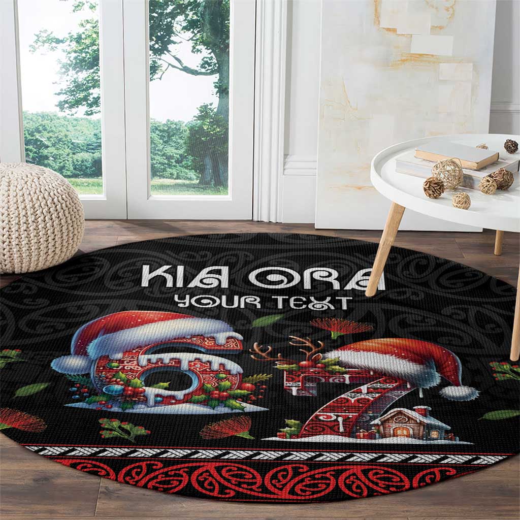 Aotearoa Six Seven Personalized Round Carpet New Zealand Funny Christmas - Aussie Hoodie