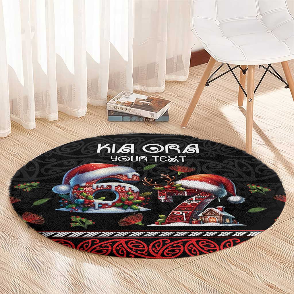 Aotearoa Six Seven Personalized Round Carpet New Zealand Funny Christmas - Aussie Hoodie