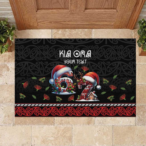 Aotearoa Six Seven Personalized Rubber Doormat New Zealand Funny Christmas - Aussie Hoodie