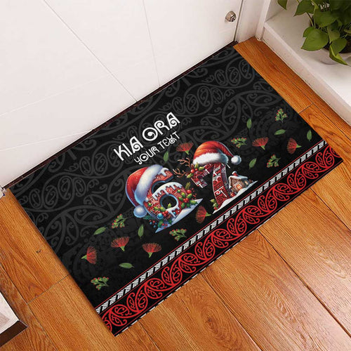 Aotearoa Six Seven Personalized Rubber Doormat New Zealand Funny Christmas - Aussie Hoodie