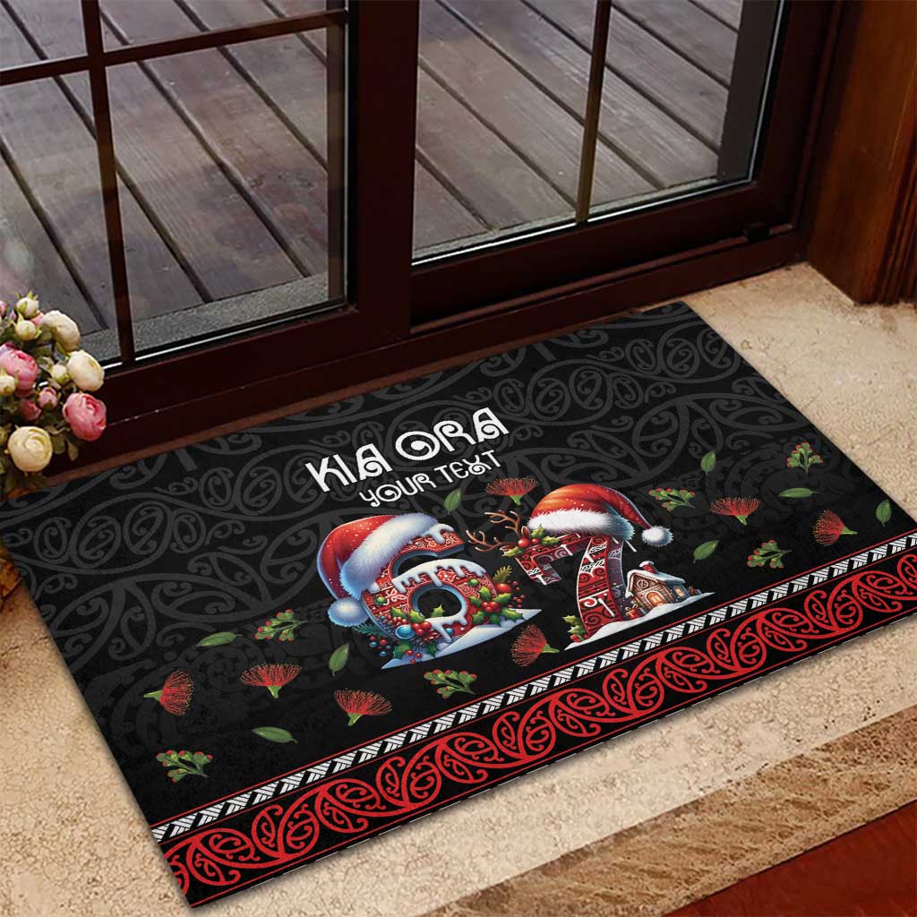 Aotearoa Six Seven Personalized Rubber Doormat New Zealand Funny Christmas - Aussie Hoodie