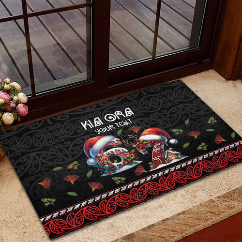 Aotearoa Six Seven Personalized Rubber Doormat New Zealand Funny Christmas - Aussie Hoodie
