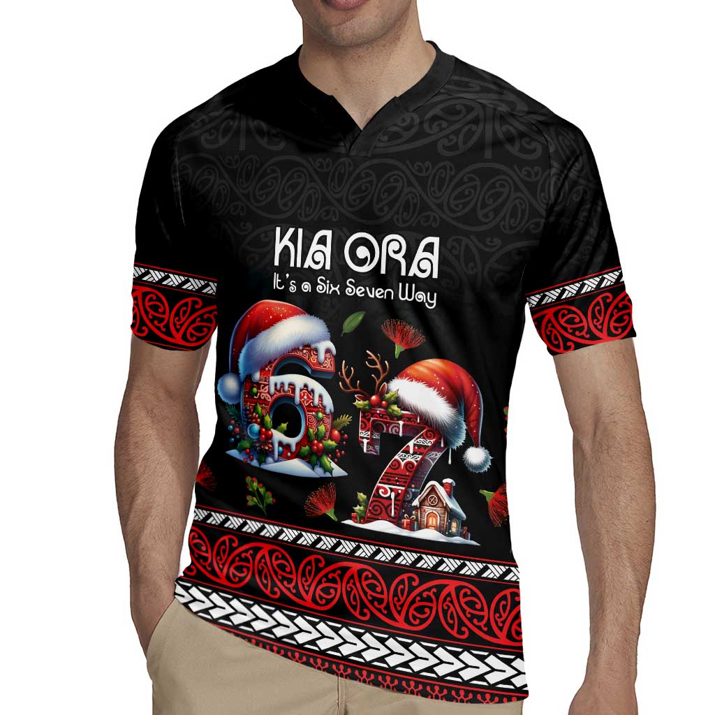 Aotearoa Six Seven Personalized Rugby Jersey New Zealand Funny Christmas - Aussie Hoodie