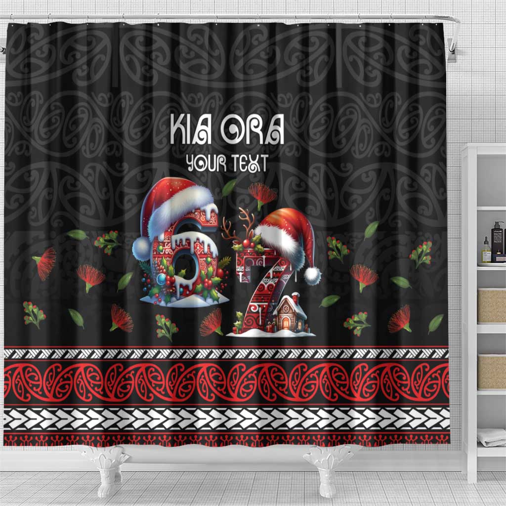 Aotearoa Six Seven Personalized Shower Curtain New Zealand Funny Christmas - Aussie Hoodie