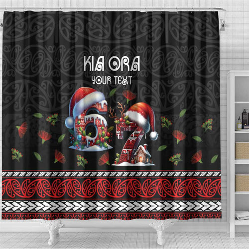 Aotearoa Six Seven Personalized Shower Curtain New Zealand Funny Christmas - Aussie Hoodie