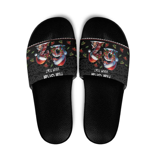 Aotearoa Six Seven Personalized Slide Sandals New Zealand Funny Christmas - Aussie Hoodie