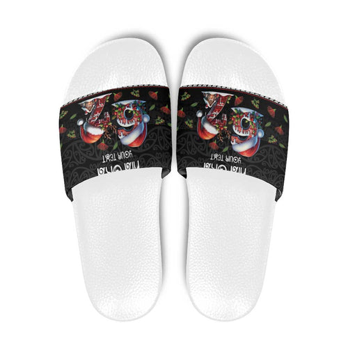 Aotearoa Six Seven Personalized Slide Sandals New Zealand Funny Christmas - Aussie Hoodie
