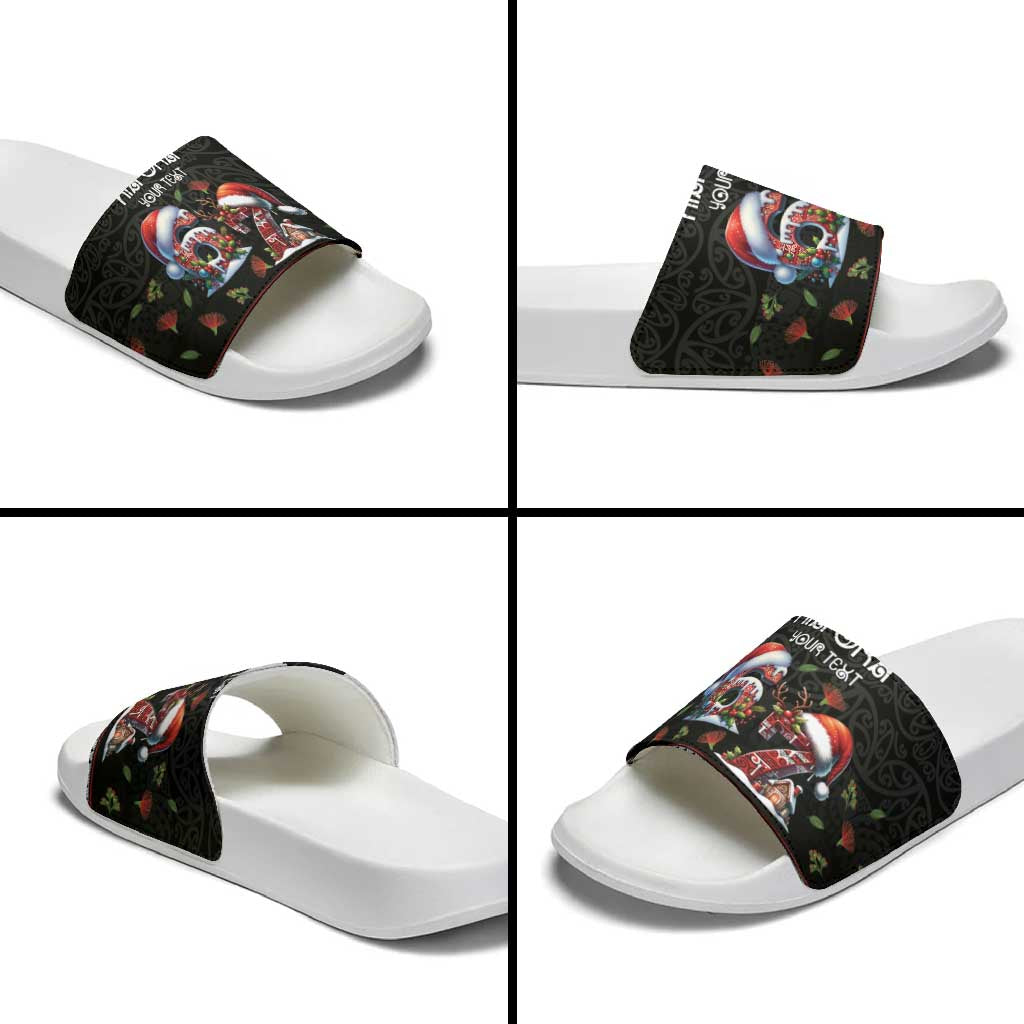 Aotearoa Six Seven Personalized Slide Sandals New Zealand Funny Christmas - Aussie Hoodie