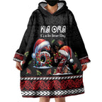 Aotearoa Six Seven Personalized Wearable Blanket Hoodie New Zealand Funny Christmas - Aussie Hoodie
