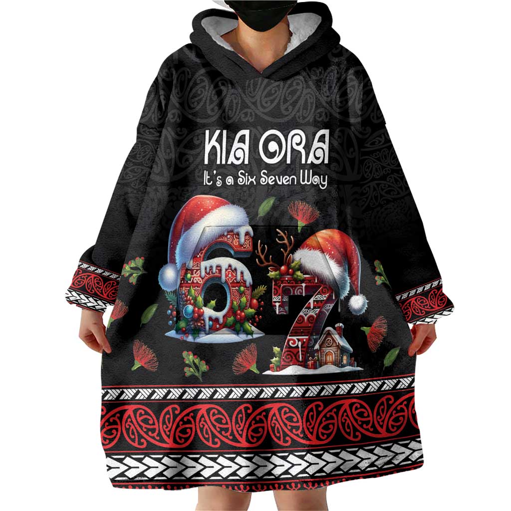Aotearoa Six Seven Personalized Wearable Blanket Hoodie New Zealand Funny Christmas - Aussie Hoodie