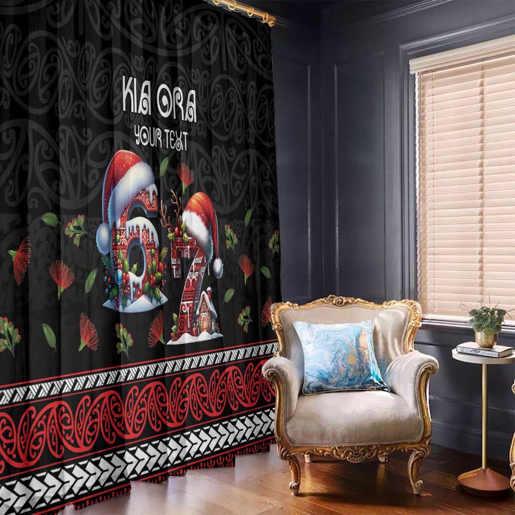 Aotearoa Six Seven Personalized Window Curtain New Zealand Funny Christmas - Aussie Hoodie