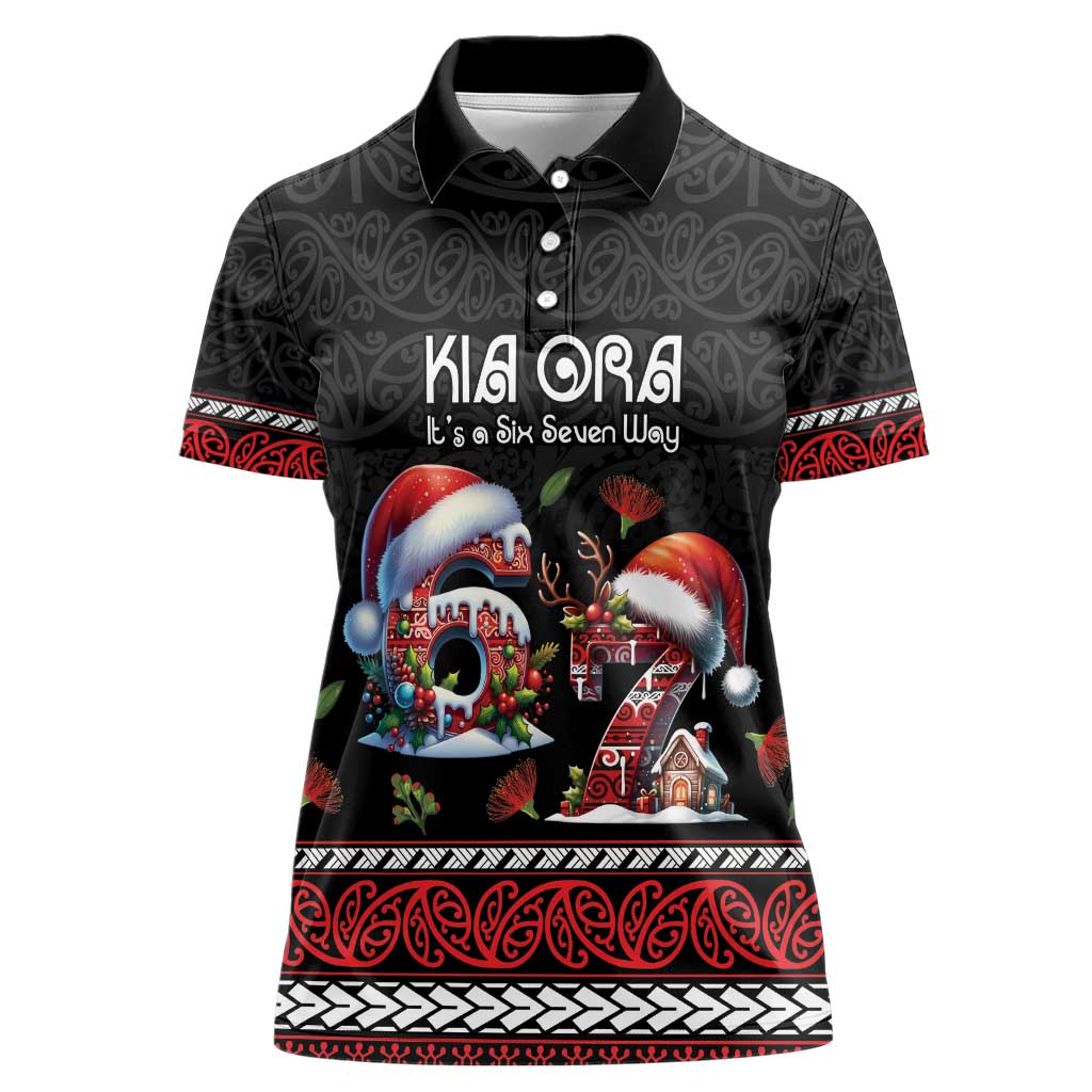 Aotearoa Six Seven Personalized Women Polo Shirt New Zealand Funny Christmas - Aussie Hoodie