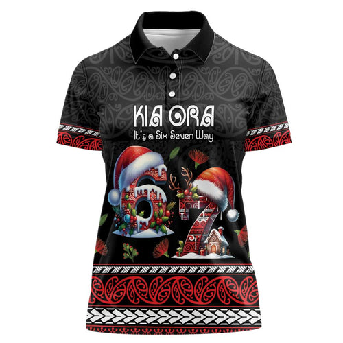 Aotearoa Six Seven Personalized Women Polo Shirt New Zealand Funny Christmas - Aussie Hoodie