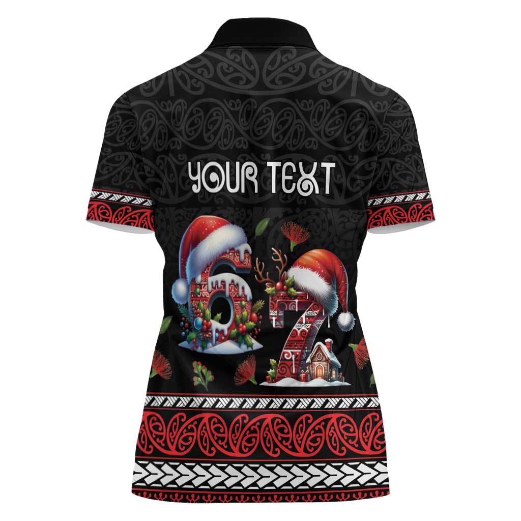 Aotearoa Six Seven Personalized Women Polo Shirt New Zealand Funny Christmas - Aussie Hoodie