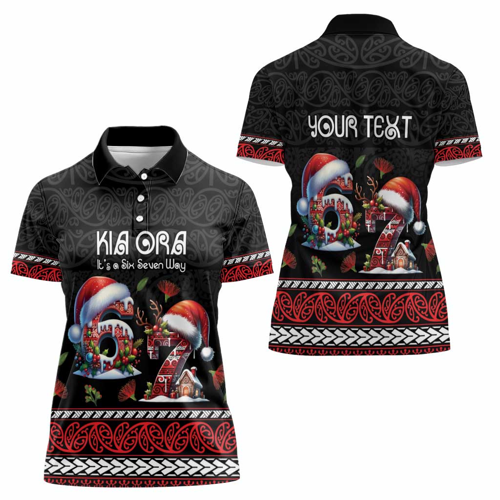 Aotearoa Six Seven Personalized Women Polo Shirt New Zealand Funny Christmas - Aussie Hoodie