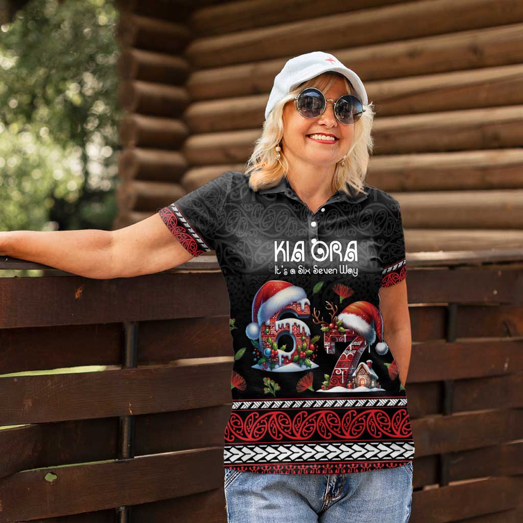 Aotearoa Six Seven Personalized Women Polo Shirt New Zealand Funny Christmas - Aussie Hoodie