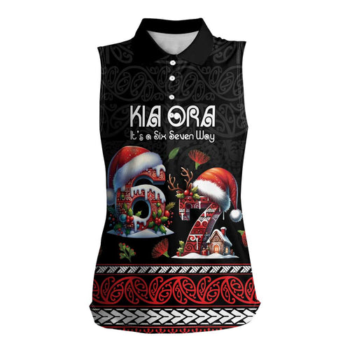 Aotearoa Six Seven Personalized Women Sleeveless Polo Shirt New Zealand Funny Christmas - Aussie Hoodie