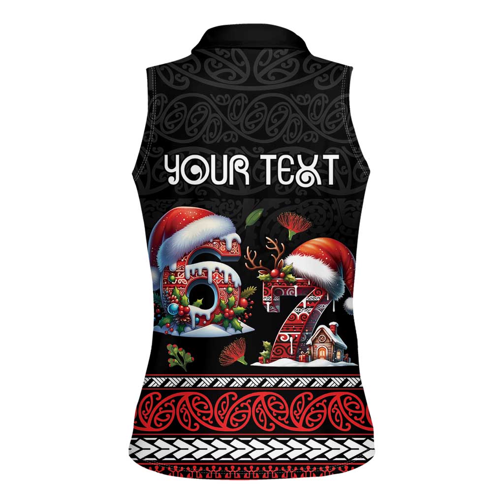 Aotearoa Six Seven Personalized Women Sleeveless Polo Shirt New Zealand Funny Christmas - Aussie Hoodie