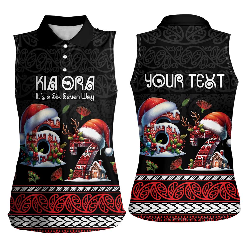 Aotearoa Six Seven Personalized Women Sleeveless Polo Shirt New Zealand Funny Christmas - Aussie Hoodie