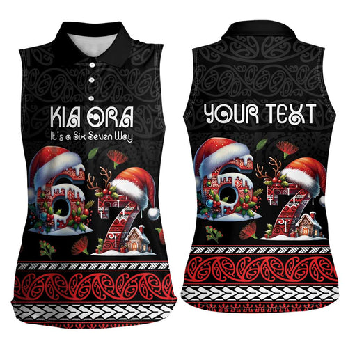 Aotearoa Six Seven Personalized Women Sleeveless Polo Shirt New Zealand Funny Christmas - Aussie Hoodie