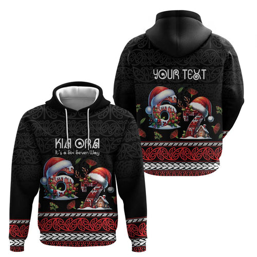 Aotearoa Six Seven Personalized Zip Hoodie New Zealand Funny Christmas - Aussie Hoodie