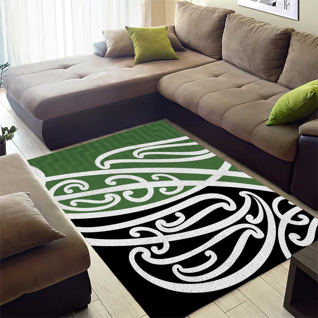 Green Fern New Zealand Kowhai Ngutukak Area Rug - Aussie Hoodie