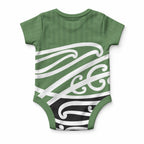 Green Fern New Zealand Kowhai Ngutukaka Baby Onesie
