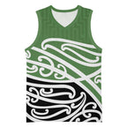 Green Fern New Zealand Kowhai Ngutukak Basketball Jersey - Aussie Hoodie