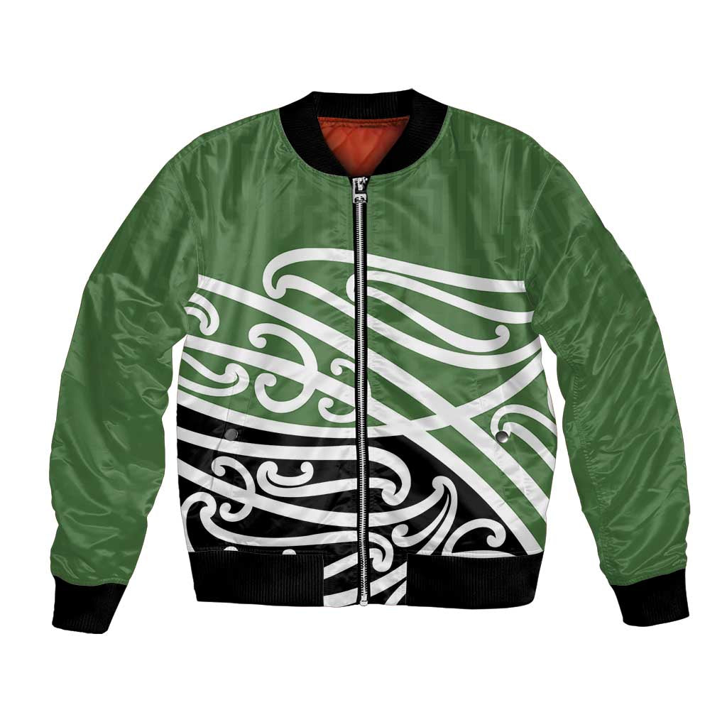 Green Fern New Zealand Kowhai Ngutukak Bomber Jacket - Aussie Hoodie