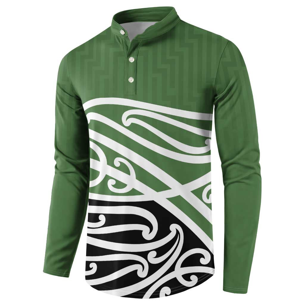 Green Fern New Zealand Kowhai Ngutukak Button Sweatshirt - Aussie Hoodie