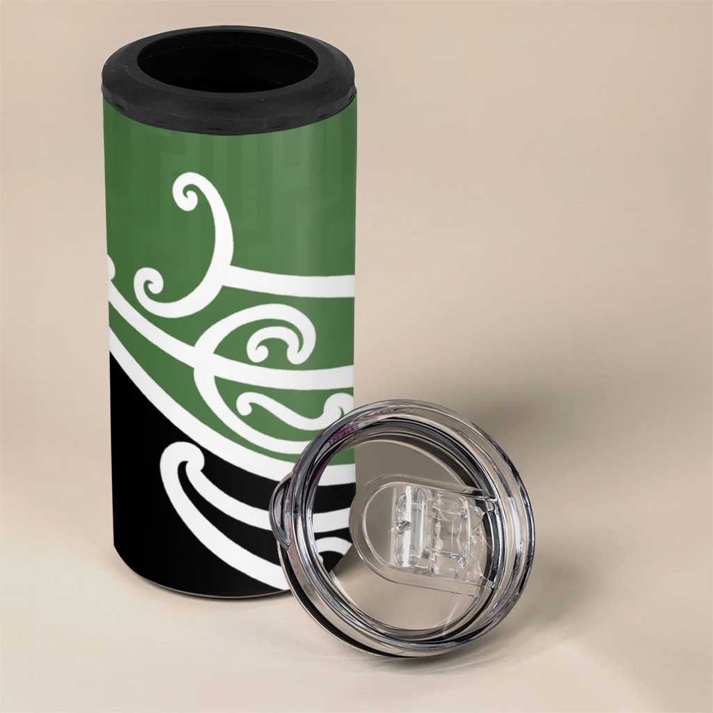 Green Fern New Zealand Kowhai Ngutukak 4 in 1 Can Cooler Tumbler - Aussie Hoodie