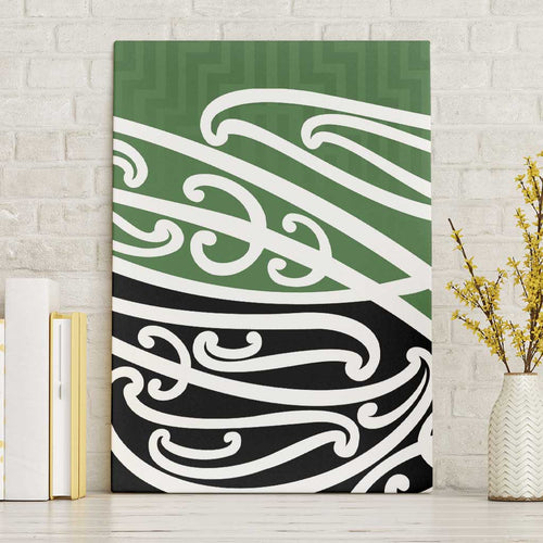 Green Fern New Zealand Kowhai Ngutukak Canvas Wall Art - Aussie Hoodie